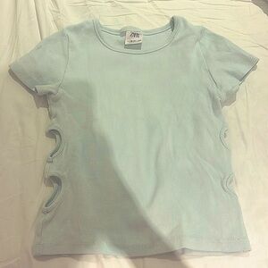 cute everyday t-shirt cut in hearts on the side kids small